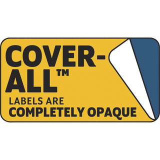 Cover-All Opaque Laser/Inkjet Shipping Labels, Inkjet/Laser Printers, 2 x 4, White, 10 Labels/Sheet, 250 Sheets/Box