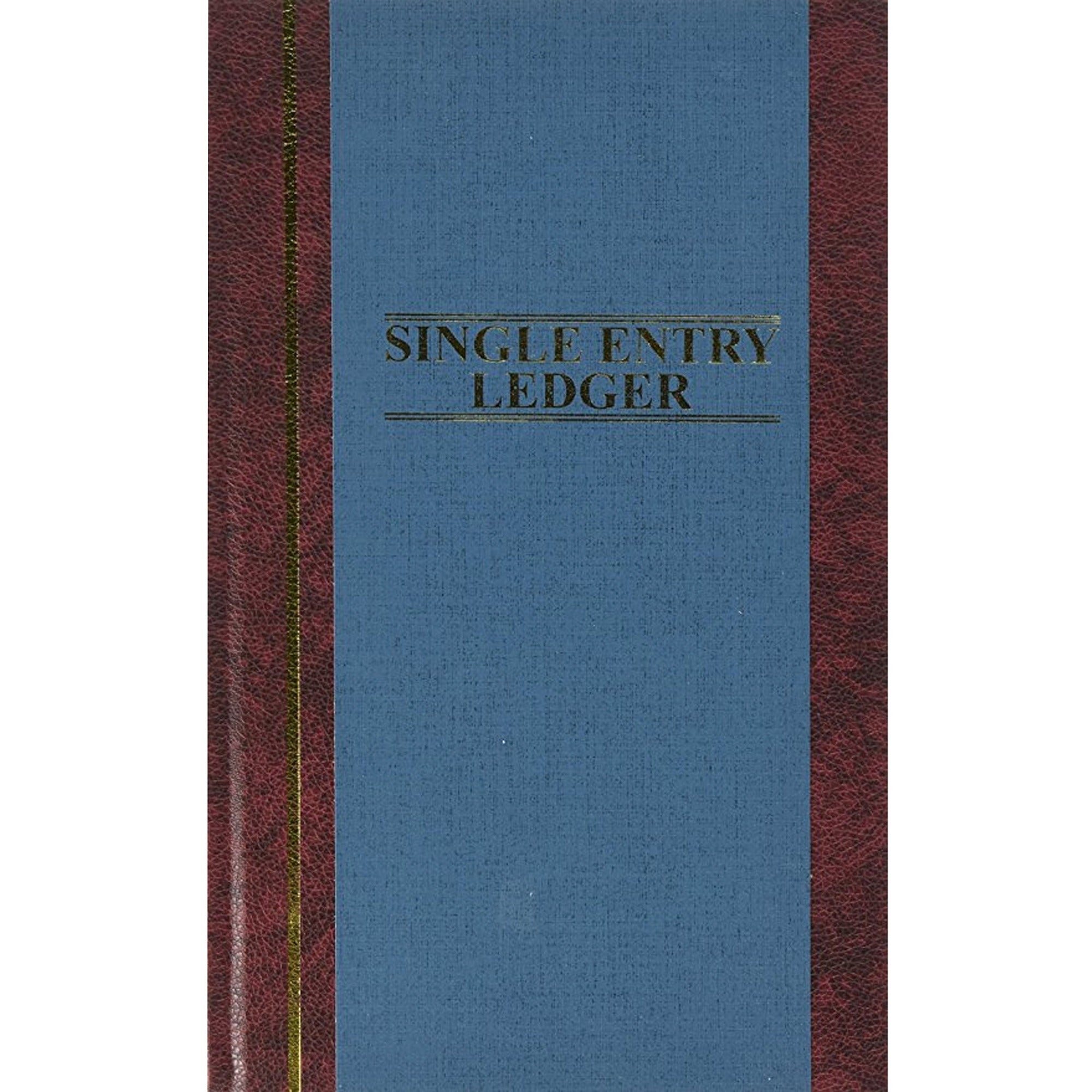 Wilson Jones S300 Single Entry Ledger Account Journal - 150 Sheet(s) - 7.25" x 11.75" Sheet Size - Blue - White Sheet(s) - Blue Cover - 1 Each - 