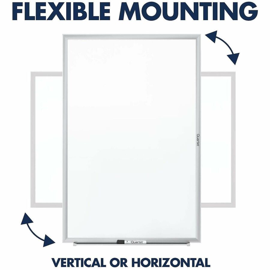 Classic Series Total Erase Dry Erase Boards, 24 x 18, White Surface, Silver Anodized Aluminum Frame