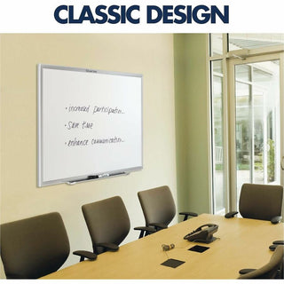 Classic Series Total Erase Dry Erase Boards, 24 x 18, White Surface, Silver Anodized Aluminum Frame