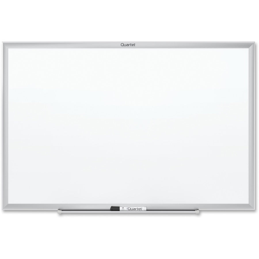 Quartet Classic Whiteboard - 48" (4 ft) Width x 36" (3 ft) Height - White Melamine Surface - Silver Aluminum Frame - Horizontal/Vertical - 1 Each - 