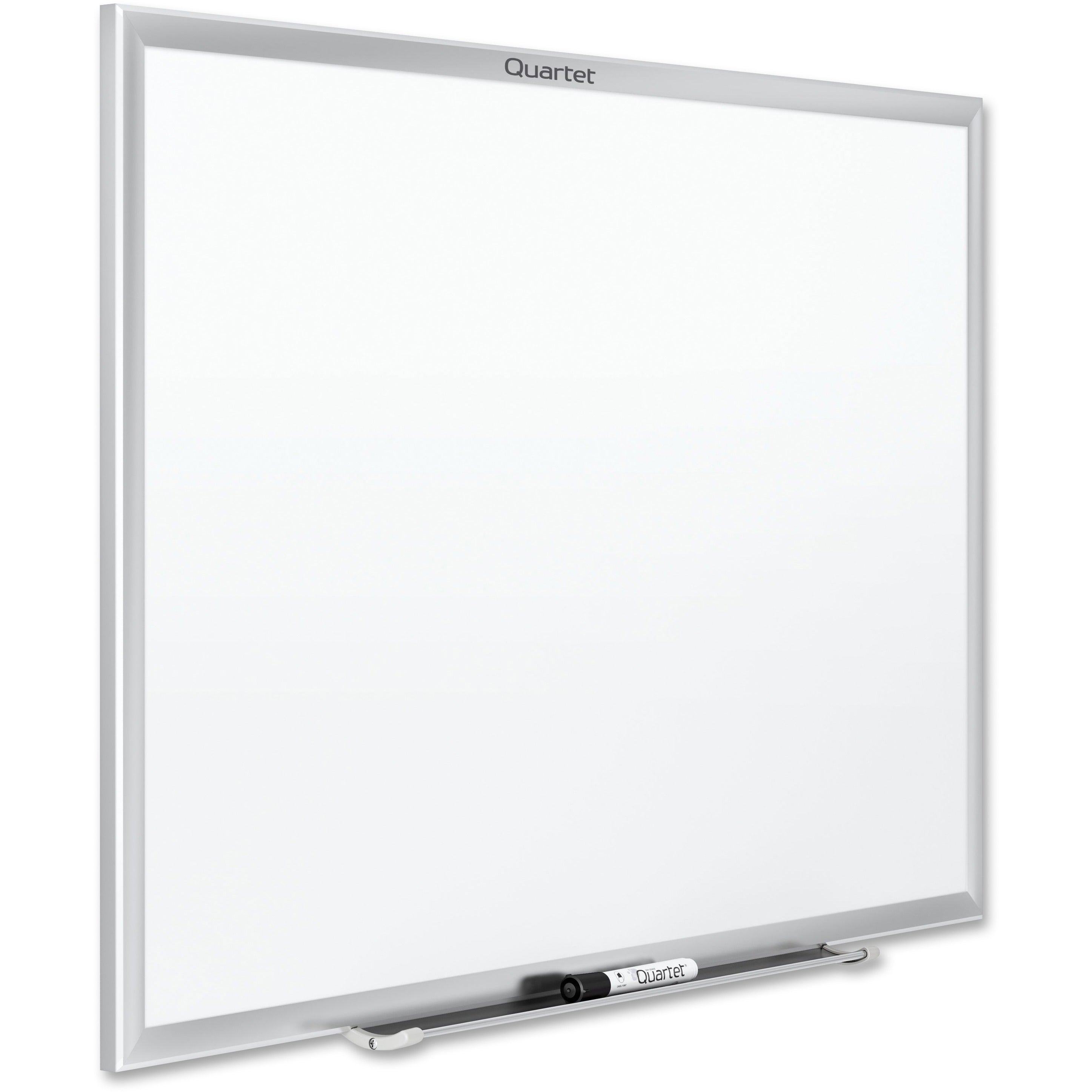 Quartet Classic Whiteboard - 48" (4 ft) Width x 36" (3 ft) Height - White Melamine Surface - Silver Aluminum Frame - Horizontal/Vertical - 1 Each - 