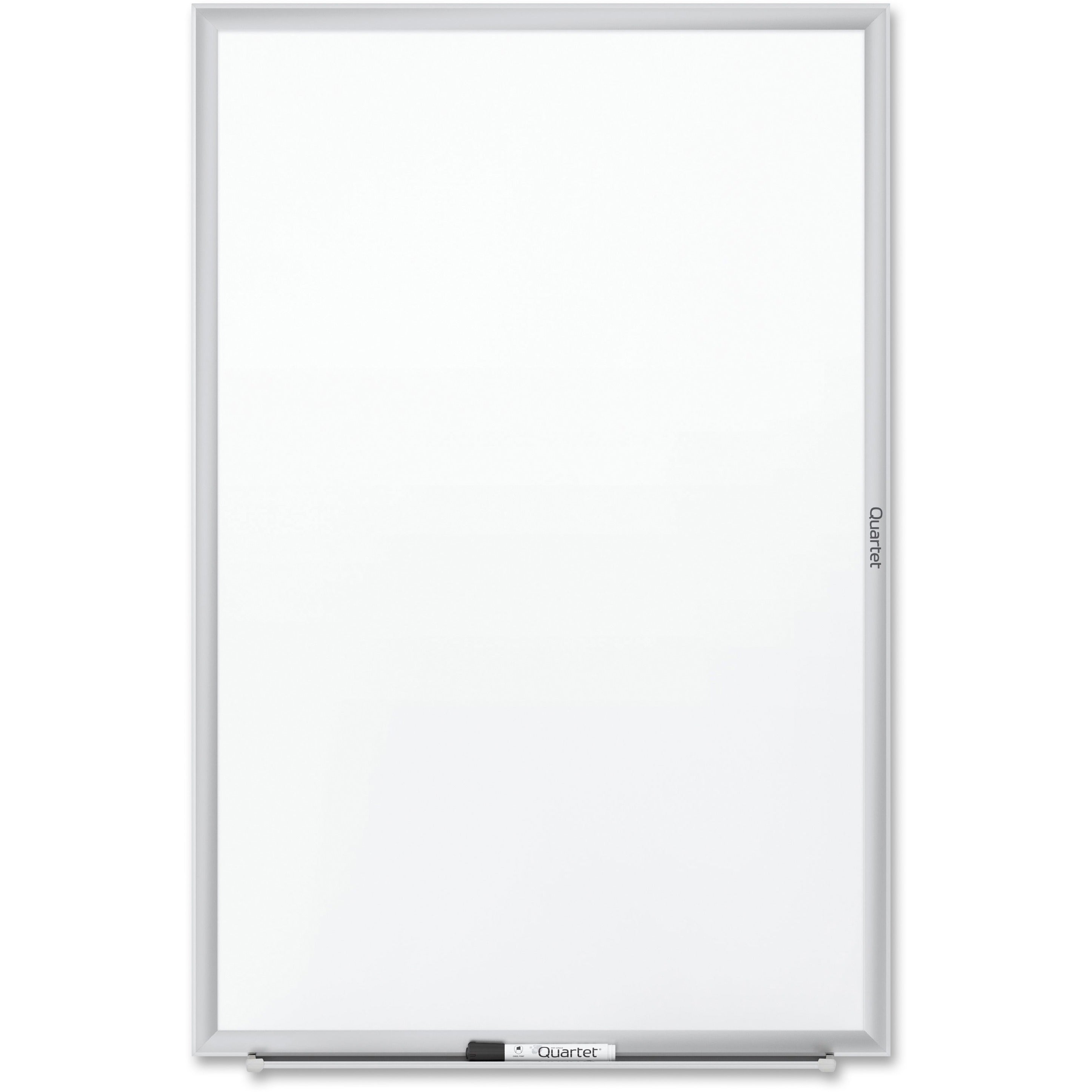 Quartet Classic Whiteboard - 48" (4 ft) Width x 36" (3 ft) Height - White Melamine Surface - Silver Aluminum Frame - Horizontal/Vertical - 1 Each - 