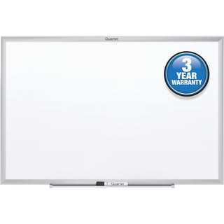 Quartet Classic Whiteboard - 48" (4 ft) Width x 36" (3 ft) Height - White Melamine Surface - Silver Aluminum Frame - Horizontal/Vertical - 1 Each - 