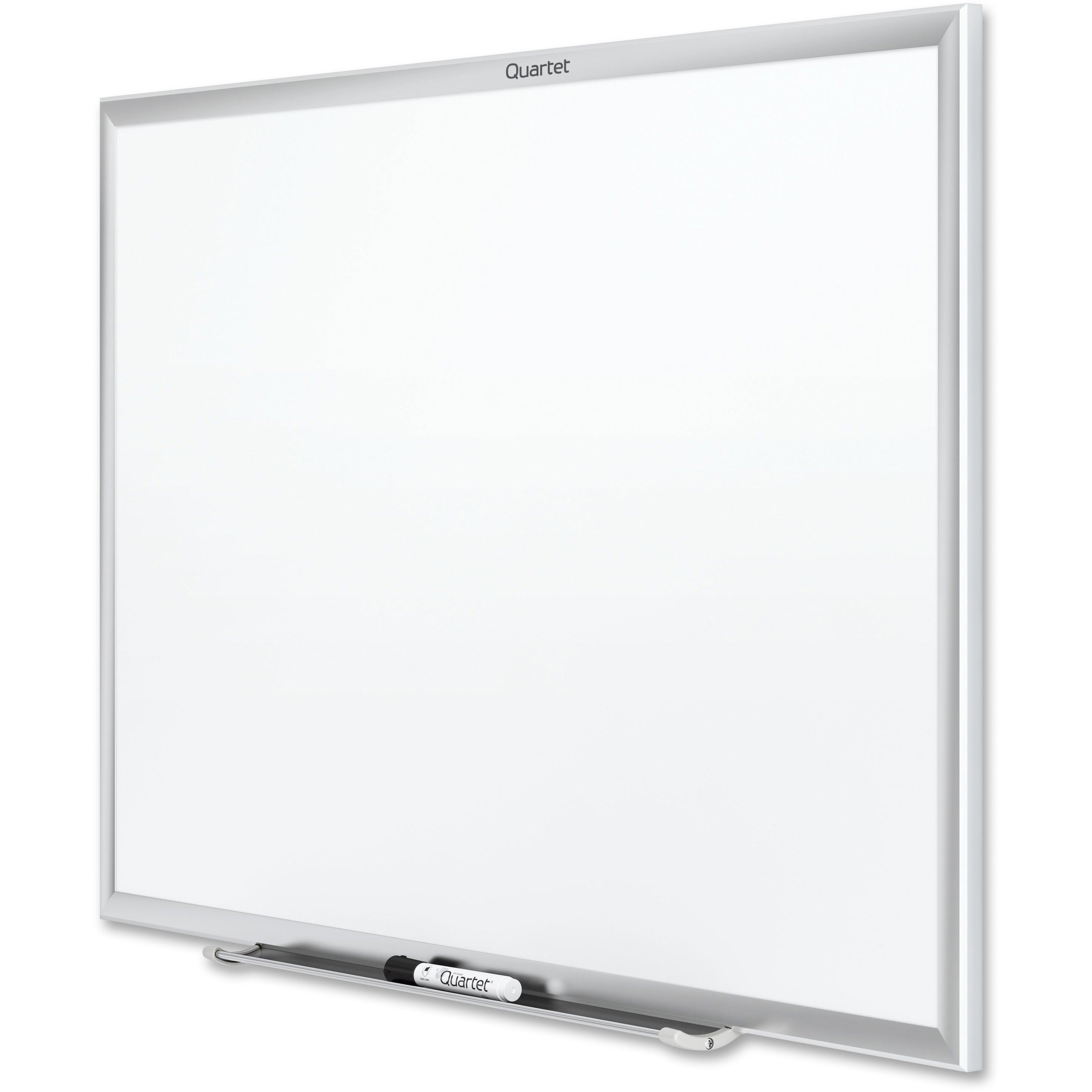 Quartet Classic Whiteboard - 48" (4 ft) Width x 36" (3 ft) Height - White Melamine Surface - Silver Aluminum Frame - Horizontal/Vertical - 1 Each - 