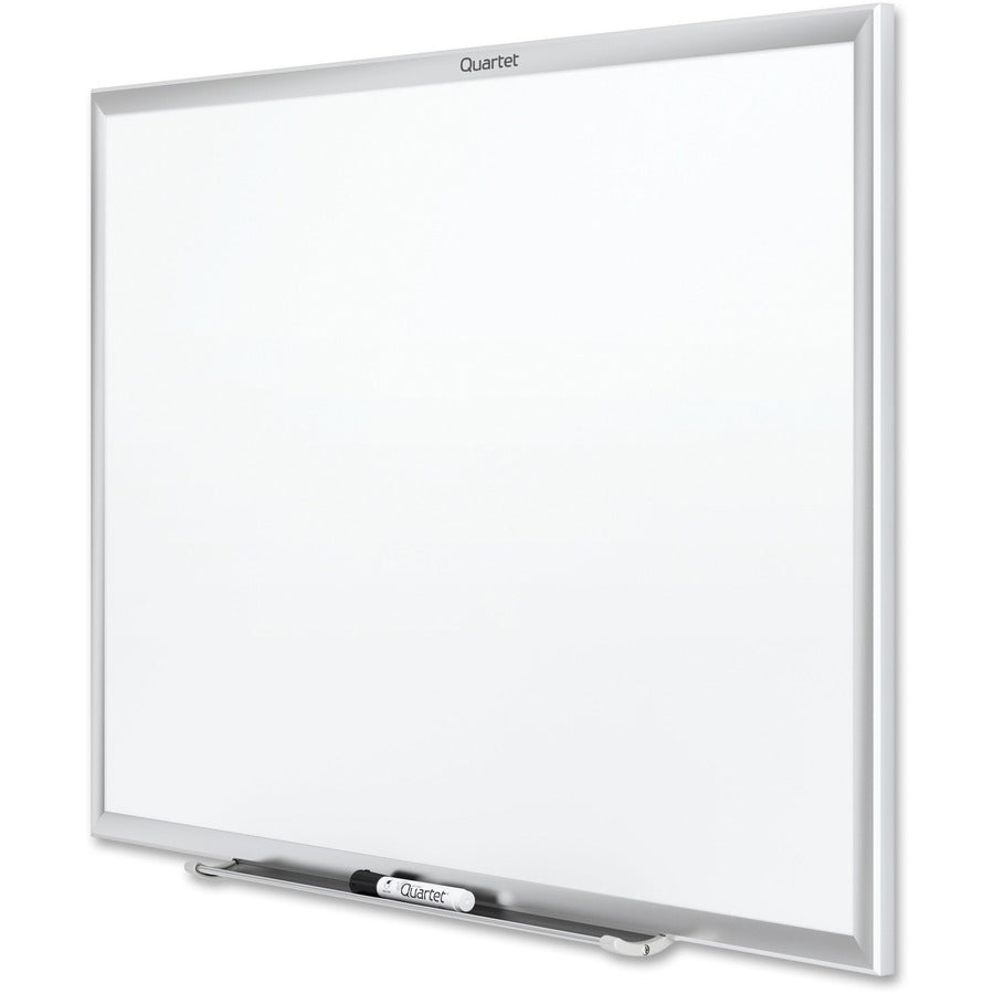 Quartet Classic Whiteboard - 48" (4 ft) Width x 36" (3 ft) Height - White Melamine Surface - Silver Aluminum Frame - Horizontal/Vertical - 1 Each