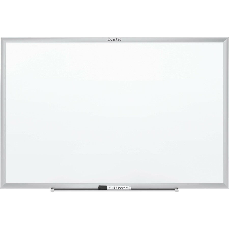 Quartet Classic Whiteboard - 60" (5 ft) Width x 36" (3 ft) Height - White Melamine Surface - Silver Aluminum Frame - Horizontal/Vertical - 1 Each - 
