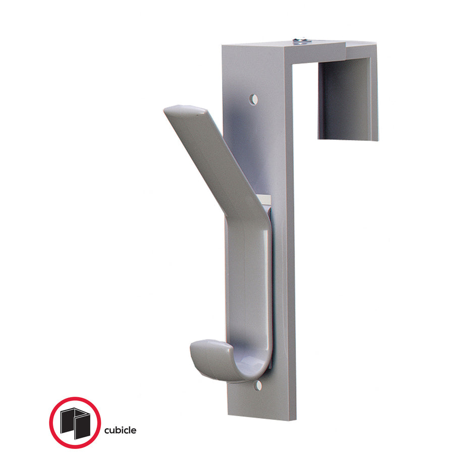Deflecto Plastic Partition Hooks - 2 Hooks - for Garment - 2 / Pack