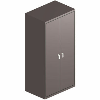 Assembled Storage Cabinet, 36w x 24.25d x 71.75, Charcoal