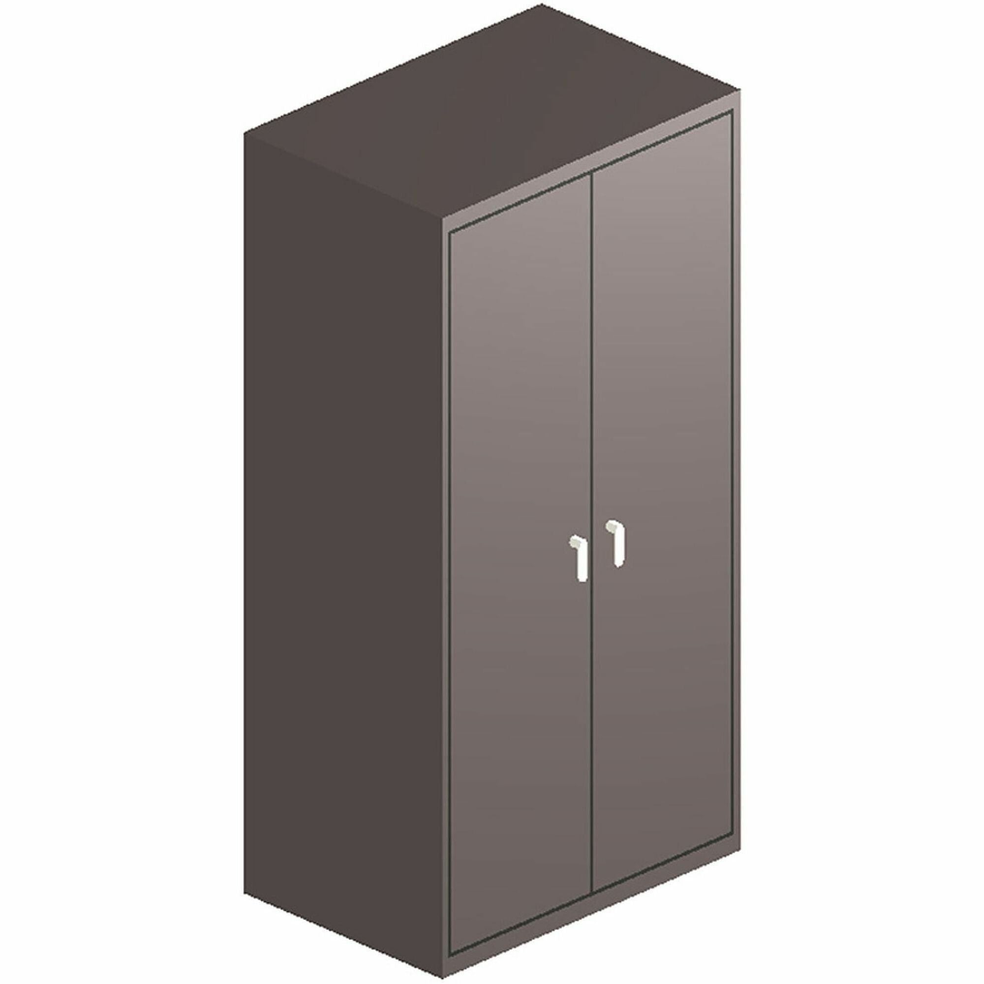 Assembled Storage Cabinet, 36w x 24.25d x 71.75, Charcoal