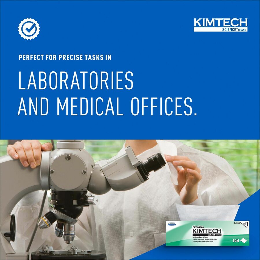 Kimberly-Clark KIMTECH SCIENCE KIMWIPES Delicate Task Wiper, Sold as 1 Box, 140 Each per Box - 6