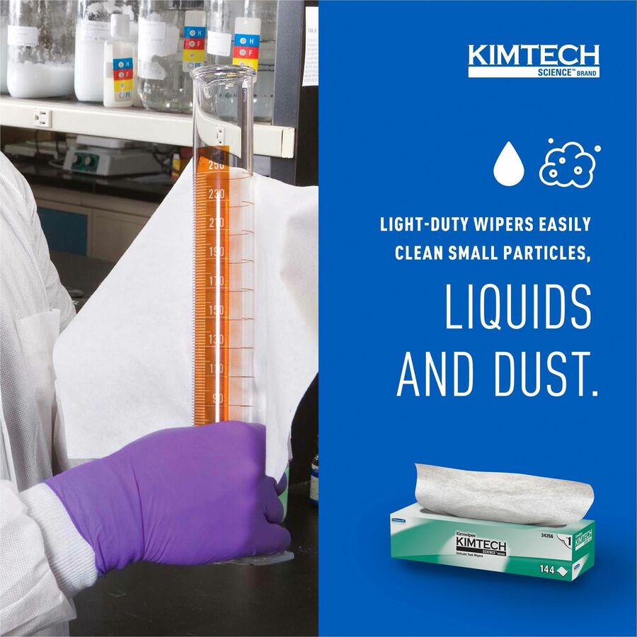 Kimberly-Clark KIMTECH SCIENCE KIMWIPES Delicate Task Wiper, Sold as 1 Box, 140 Each per Box