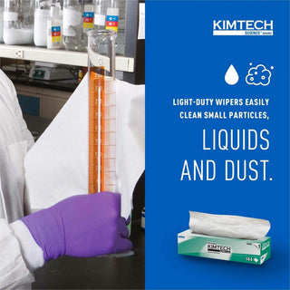 Kimberly-Clark KIMTECH SCIENCE KIMWIPES Delicate Task Wiper, Sold as 1 Box, 140 Each per Box