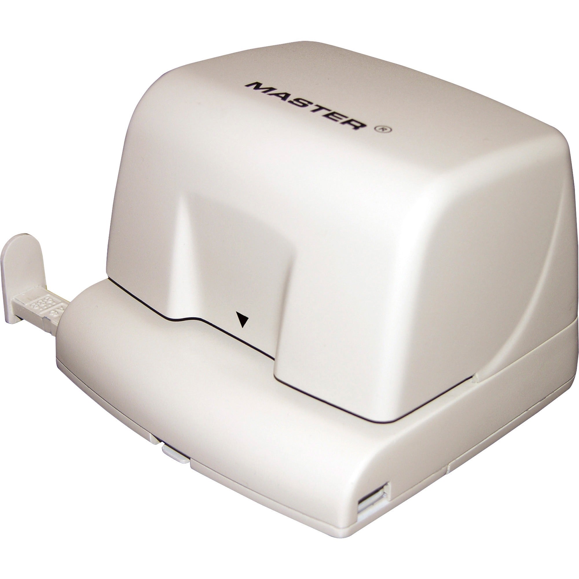 12-Sheet EP210 Electric/Battery-Operated Two-Hole Punch, 1/4" Holes, Beige