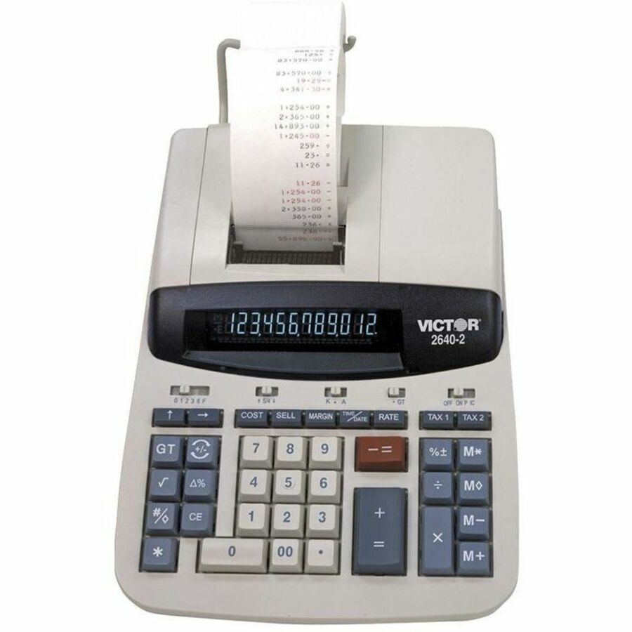 2640-2 Two-Color Printing Calculator, Black/Red Print, 4.6 Lines/Sec