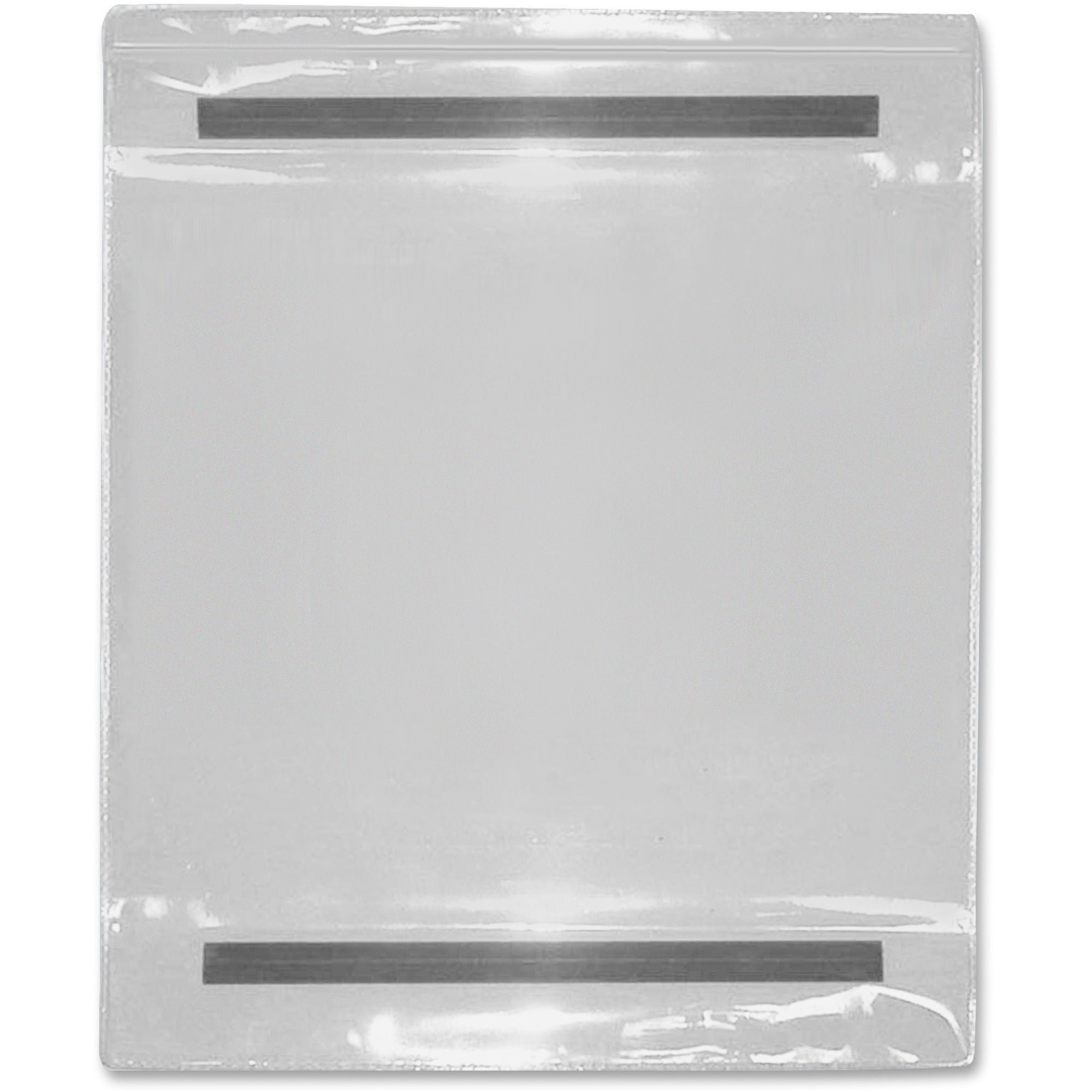 Tatco Vinyl File Pocket - 9" x 12" - Vinyl - Clear - 25 / Box - 