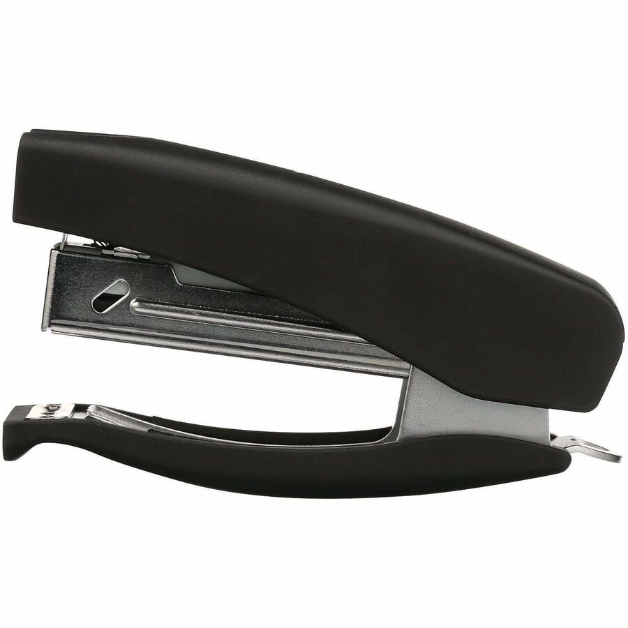 Soft Grip Half Strip Hand Stapler, 20-Sheet Capacity, Black