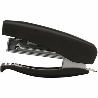 Soft Grip Half Strip Hand Stapler, 20-Sheet Capacity, Black