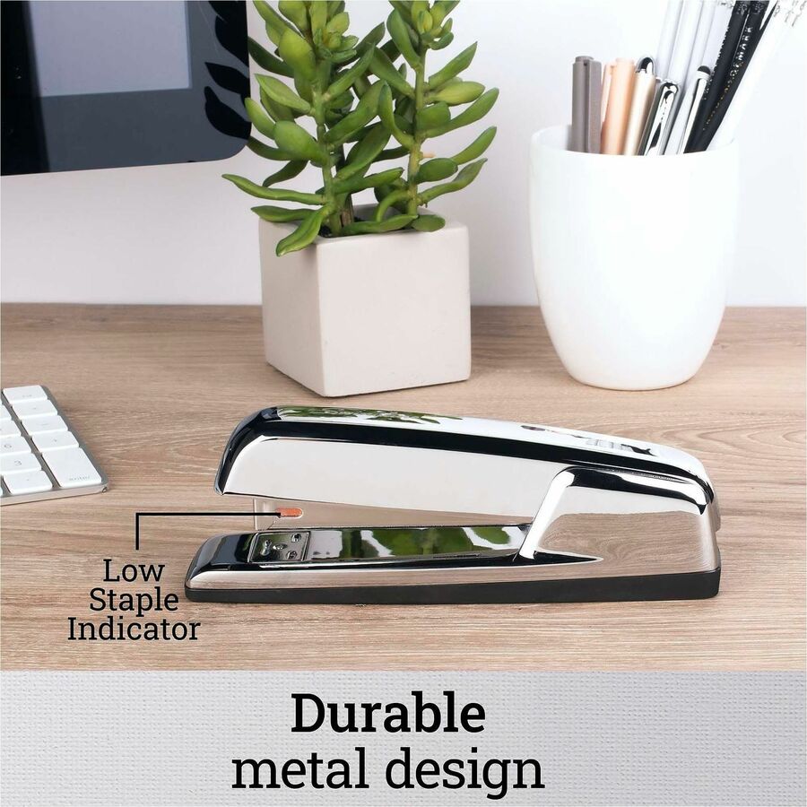 747 Business Full Strip Desk Stapler, 30-Sheet Capacity, Polished Chrome