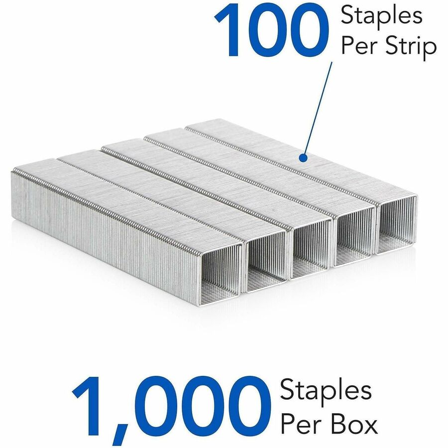 S.F. 13 Heavy-Duty Staples, 0.5" Leg, 0.5" Crown, Steel, 1,000/Box