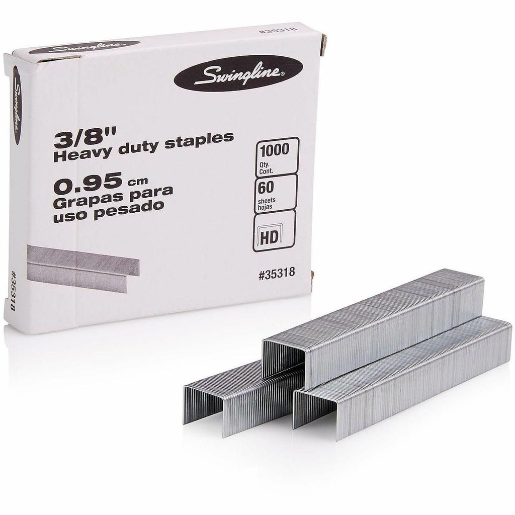 S.F. 13 Heavy-Duty Staples, 0.38" Leg, 0.5" Crown, Steel, 1,000/Box