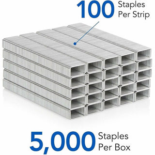 Swingline Staples - 100 Per Strip - Heavy Duty - 1/4" Leg - Holds 25 Sheet(s) - for Paper - Heavy Duty, Chisel Point5000 / Box