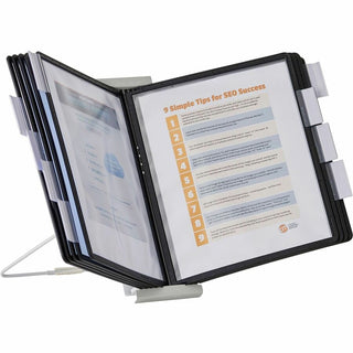 InstaView Expandable Desktop Reference System, 10 Panels, Black Borders