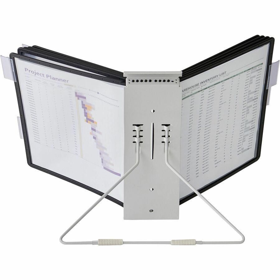 InstaView Expandable Desktop Reference System, 10 Panels, Black Borders