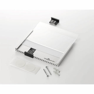 DURABLE Wall Mounted INFO SIGN - 5-9/10" x 2-1/10" - Rectangular Shape - Acrylic, Aluminum - Updateable - Silver - 1 Pack