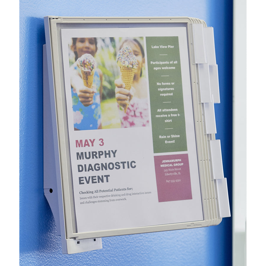 durable-sherpa-wall-mounted-reference-display-system-wall-mountable-10-double-sided-panels-letter-size-anti-reflective-non-glare-gray_dbl554110 - 6