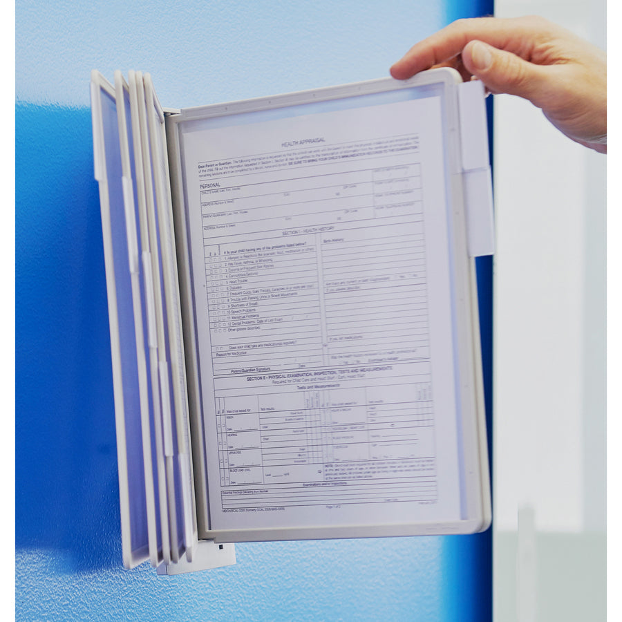 durable-sherpa-wall-mounted-reference-display-system-wall-mountable-10-double-sided-panels-letter-size-anti-reflective-non-glare-gray_dbl554110 - 4