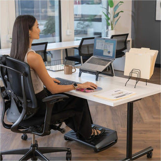 Wire Step File Jr., 6 Sections, DL to A5 Size Files, 4.38" x 6.5" x 7.75", Black