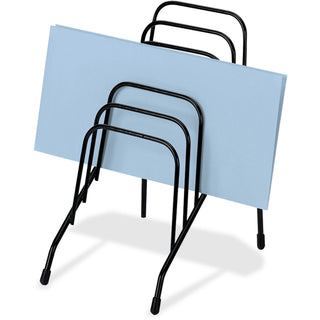Wire Step File Jr., 6 Sections, DL to A5 Size Files, 4.38" x 6.5" x 7.75", Black