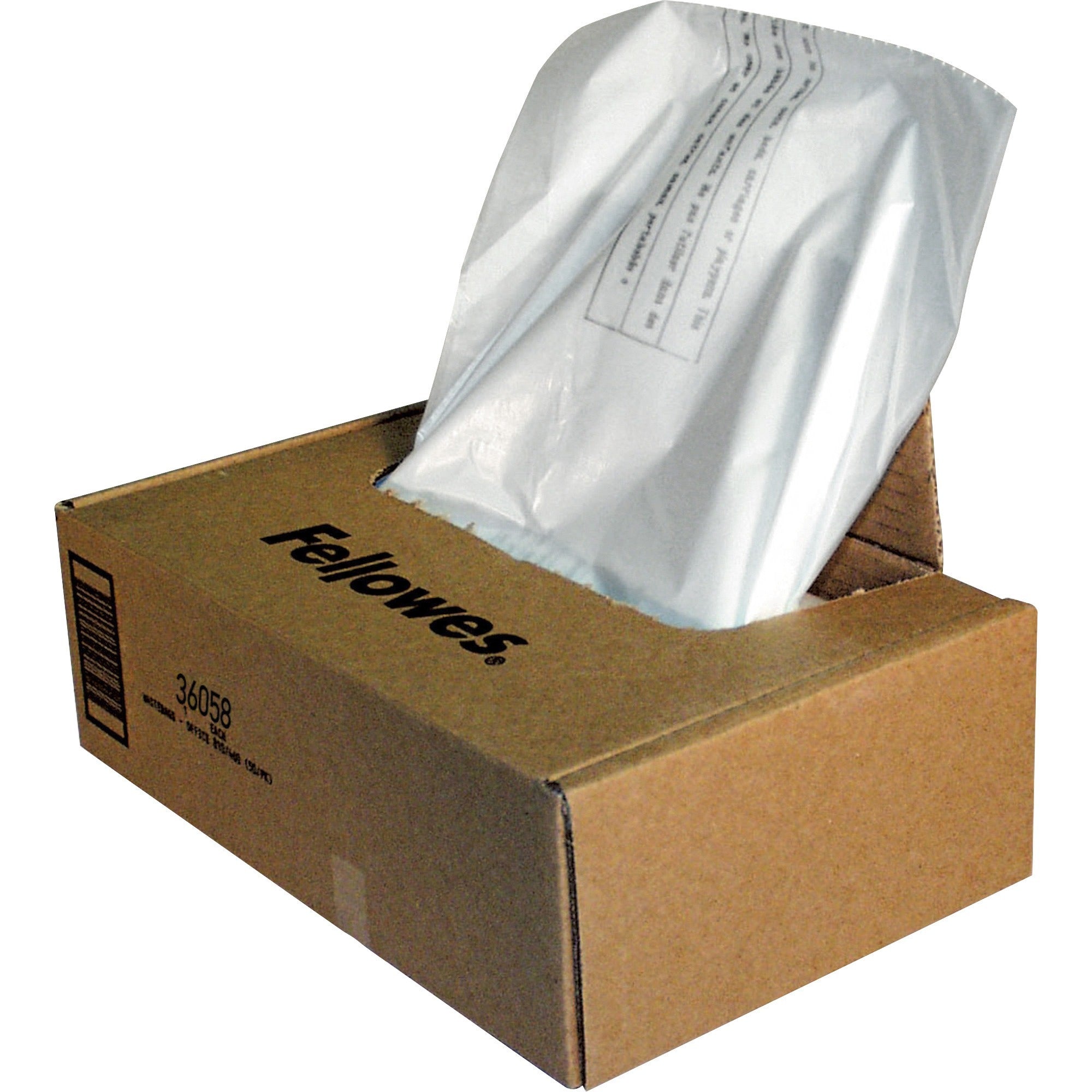 Shredder Waste Bags, 32-38 gal Capacity, 50/Carton
