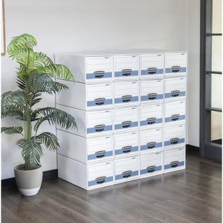 STOR/DRAWER STEEL PLUS Extra Space-Savings Storage Drawers, Legal Files, 17" x 25.5" x 11.5", White/Blue, 6/Carton