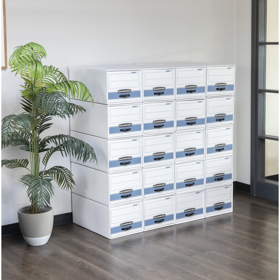 STOR/DRAWER STEEL PLUS Extra Space-Savings Storage Drawers, Legal Files, 17" x 25.5" x 11.5", White/Blue, 6/Carton
