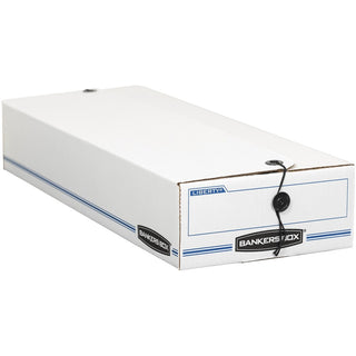 LIBERTY Check and Form Boxes, 9.25" x 23.75" x 4.25", White/Blue, 12/Carton