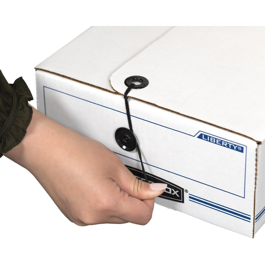 LIBERTY Check and Form Boxes, 9.25" x 23.75" x 4.25", White/Blue, 12/Carton