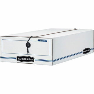 LIBERTY Check and Form Boxes, 9.25" x 15" x 4.25", White/Blue, 12/Carton