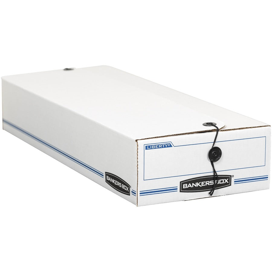 LIBERTY Check and Form Boxes, 9.25" x 15" x 4.25", White/Blue, 12/Carton