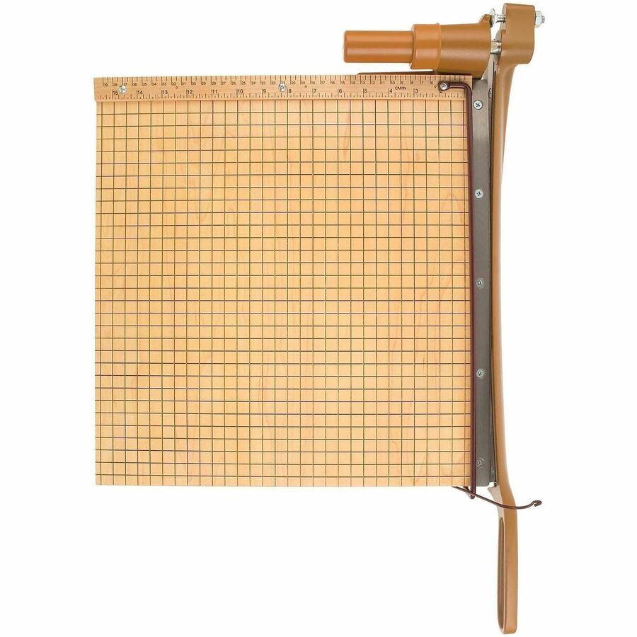 Swingline ClassicCut Ingento Guillotine Trimmer - 15 Sheet Cutting Capacity - 18" Cutting Length - 18" Blade Length - Long Lasting, Alignment Grid, Dual Scale Ruler, Safety Guard, Locking Latch, Durable, Heavy Duty - Steel, Die-cast Metal, Wood - Map