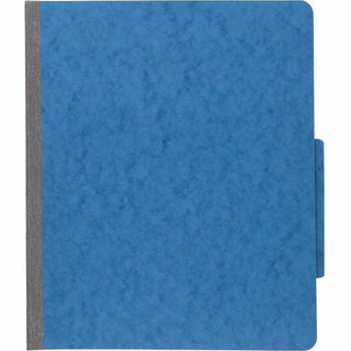 Pressboard Classification Folders, 3" Expansion, 2 Dividers, 6 Fasteners, Letter Size, Sky Blue Exterior, 10/Box