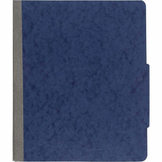ColorLife PRESSTEX Classification Folders, 3" Expansion, 2 Dividers, 6 Fasteners, Letter Size, Dark Blue Exterior, 10/Box