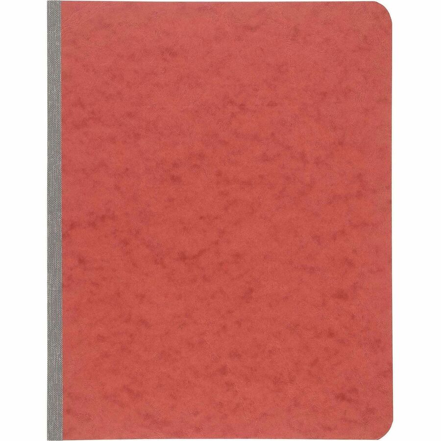 Presstex Report Cover with Tyvek Reinforced Hinge, Two-Piece Prong Fastener, 3" Capacity, 8.5 x 11, Red/Red