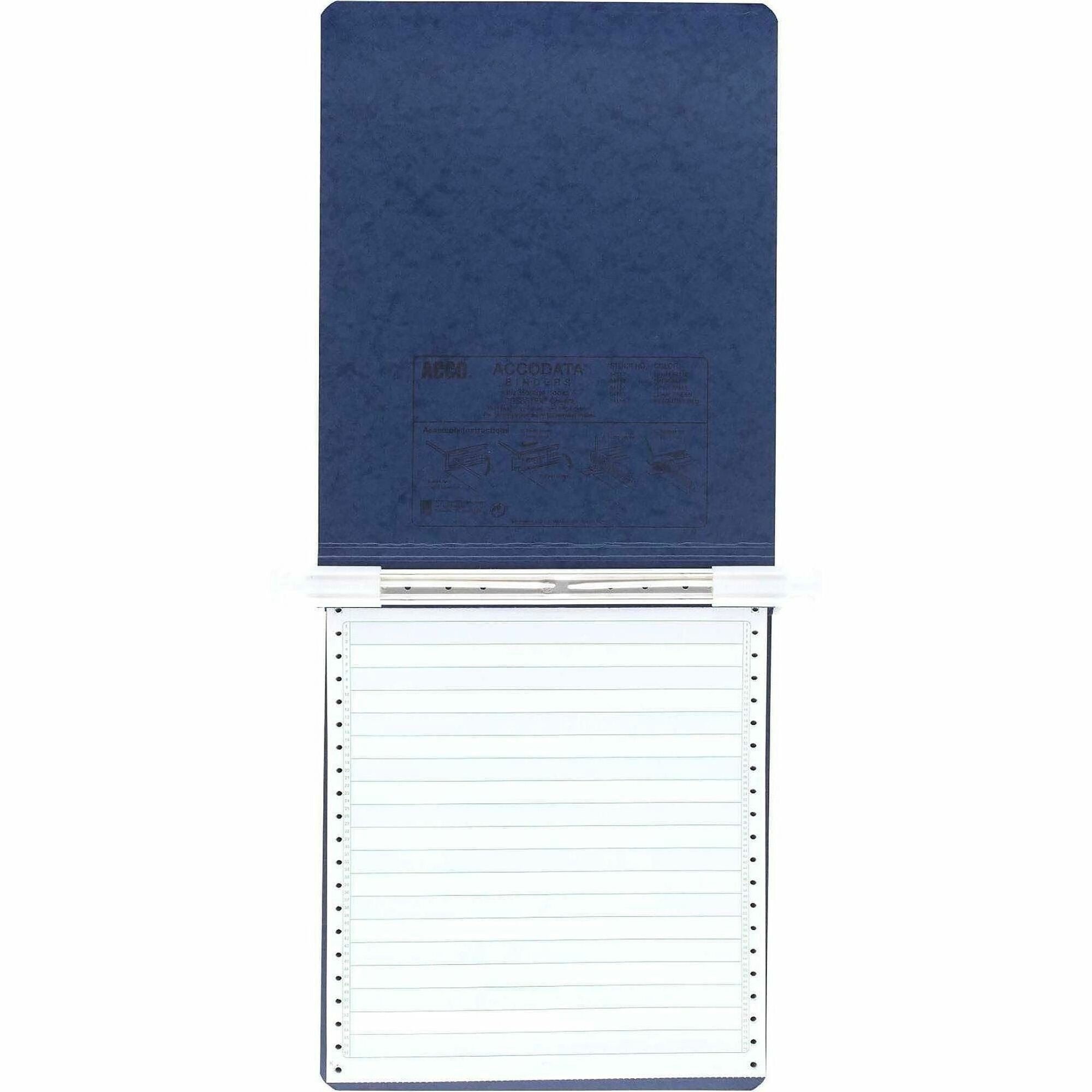 PRESSTEX Covers with Storage Hooks, 2 Posts, 6" Capacity, 9.5 x 11, Dark Blue