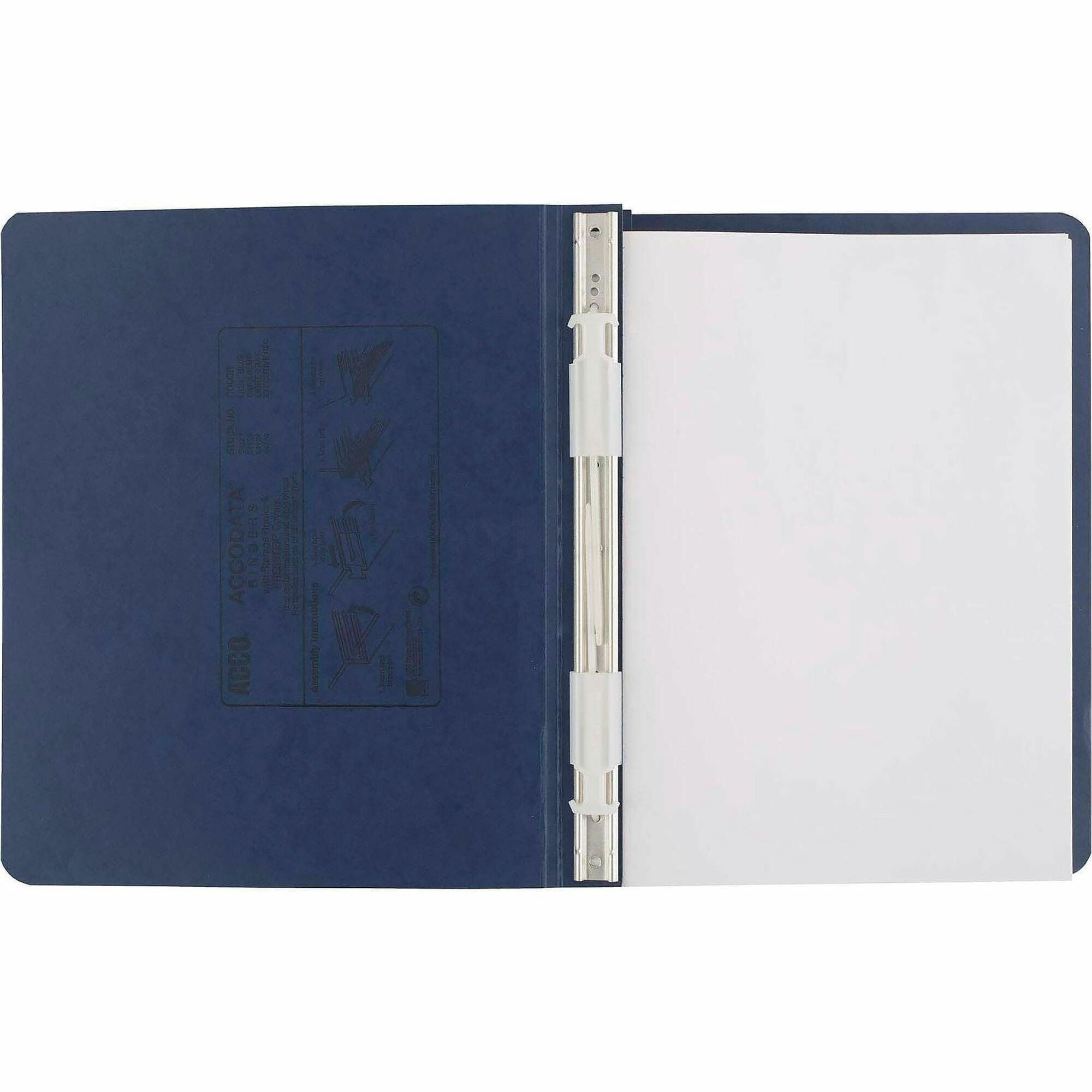 PRESSTEX Covers with Storage Hooks, 2 Posts, 6" Capacity, 11 x 8.5, Dark Blue