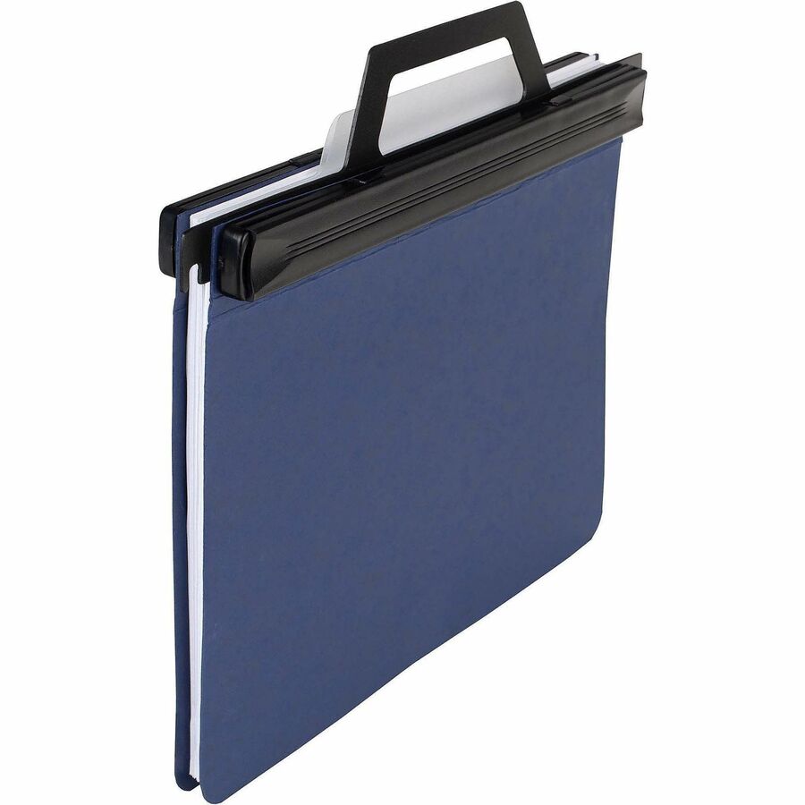 Expandable Hanging Data Binder, 2 Posts, 6" Capacity, 11 x 8.5, Blue