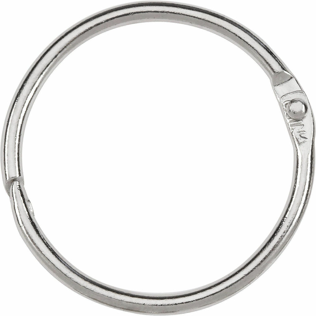 Metal Book Rings, 1.5" Diameter, 100/Box
