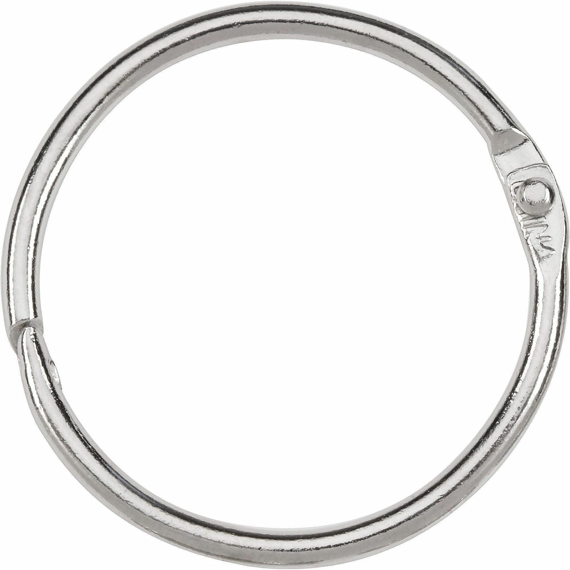 Metal Book Rings, 1.5" Diameter, 100/Box