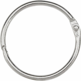 Metal Book Rings, 1.5" Diameter, 100/Box